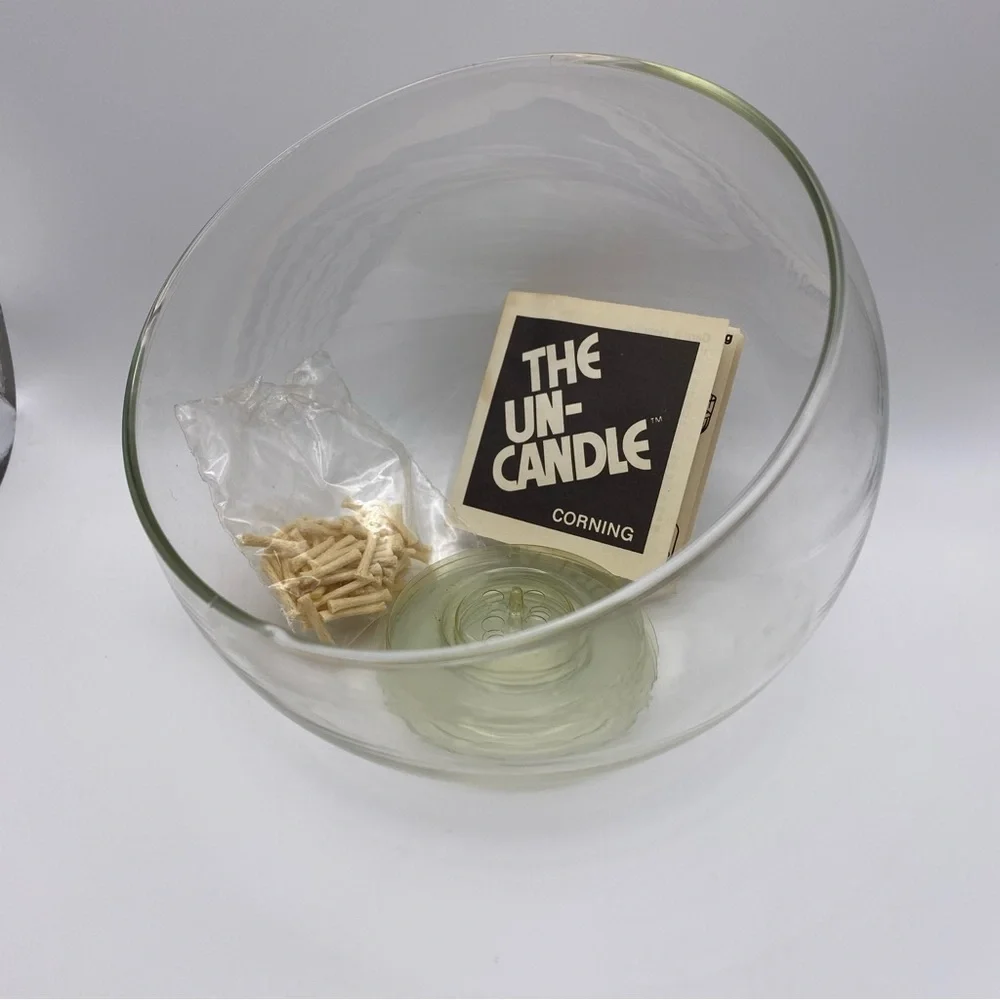 Vintage 1970s The Un-Candle Floating Candle PYREX Corning NWB